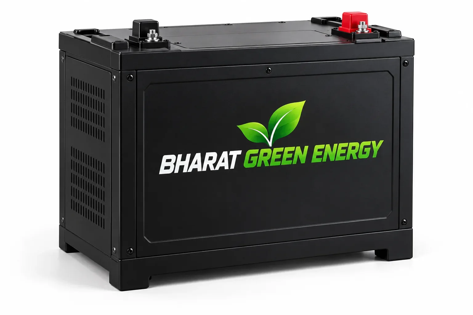 Bharat Green Energy labelled inverter batteries product mockup